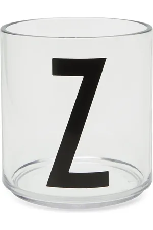 Design Letters Kids Personal Drinking Glass A-Z White