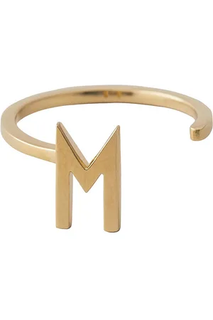 Design Letters Ring A-Z Gold Gold