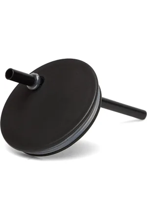 Design Letters Straw Lid Black