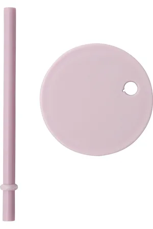 Design Letters Straw Lid Purple