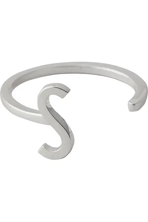 Design Letters Ring A-Z Silver Silver