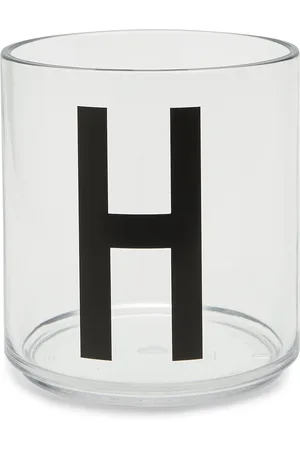 Design Letters Kids Personal Drinking Glass A-Z White
