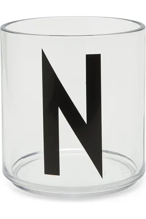 Design Letters Kids Personal Drinking Glass A-Z White