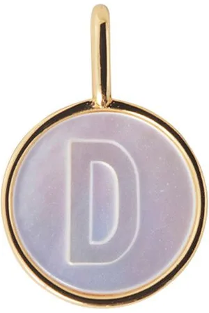 Design Letters Pearl Charm Gold A-Z Gold