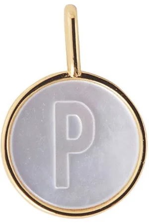 Design Letters Pearl Charm Gold A-Z Gold