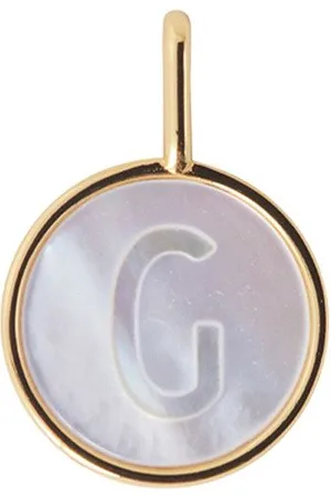 Design Letters Pearl Charm Gold A-Z Gold