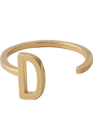 Design Letters Ring A-Z Gold Gold