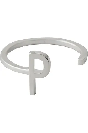 Design Letters Ring A-Z Silver Silver