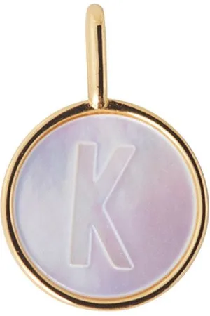 Design Letters Pearl Charm Gold A-Z Gold