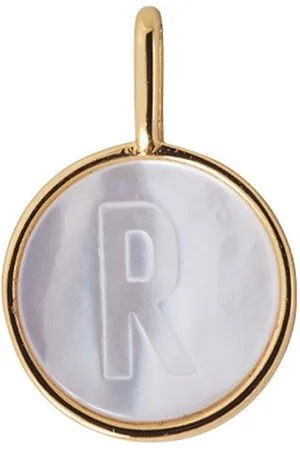 Design Letters Pearl Charm Gold A-Z Gold