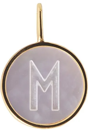 Design Letters Pearl Charm Gold A-Z Gold