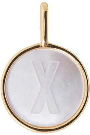 Design Letters Pearl Charm Gold A-Z Gold