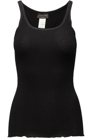 Rosemunde Rwbelle U-Neck Strap Elastic Top Black