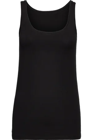 Femilet Basic Cotton Tank Top Black