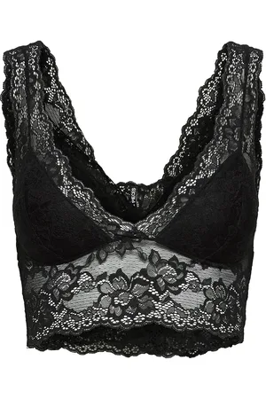 Pieces® Pclina Lace Bra Top Black