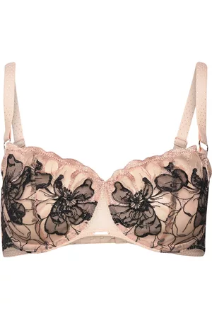 Chantelle Kvinder Balconette BH - Fleurs Signature Half-Cup Balcony Bra Cream