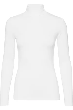 Kaffe Yoko Rollneck Ls White