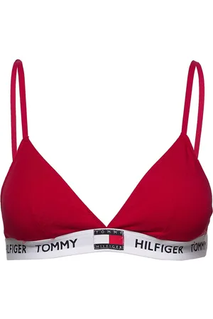 Tommy Hilfiger Padded Triangle Bra Red
