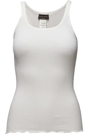 Rosemunde Rwbelle U-Neck Strap Elastic Top White