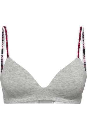 Tommy Hilfiger Lightly Lined Triangle Bra Grey