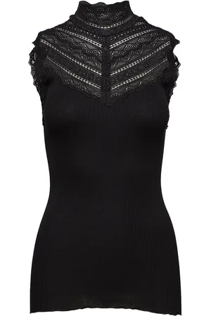 Rosemunde Rwbenita Sl Turtleneck Lace Top Black