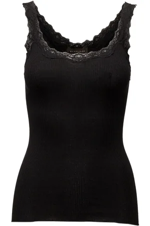 Rosemunde Rwbabette Sl Deep Back Lace Top Black