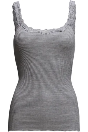 Rosemunde Rwbabette Sl Deep Back Lace Top Grey