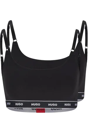 HUGO BOSS Twin Bralette Stripe Black