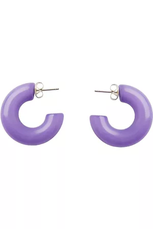 Pieces Pcbica Hoop Earrings Sww Purple