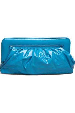 Gestuz Veldagz Midi Patent Clutch Blue
