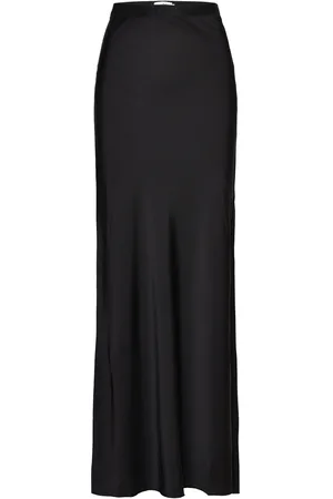 Ahlvar Gallery Hana Long Silk Skirt Black