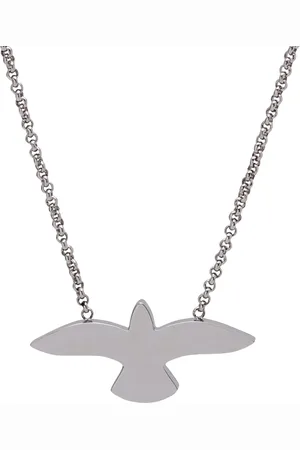 Bud to rose Dove Necklace Silver