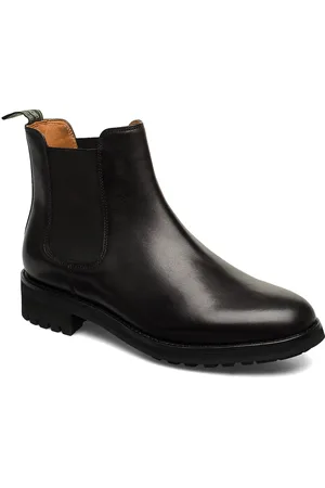 Ralph Lauren Bryson Leather Chelsea Boot Black