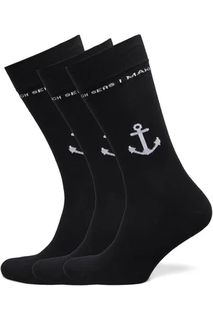 Makia Anchor Socks Black