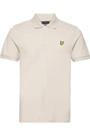 Lyle & Scott Plain Polo Shirt Cream
