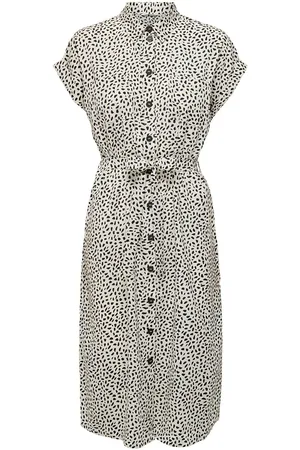 ONLY Onlhannover S/S Shirt Dress Noos Wvn White