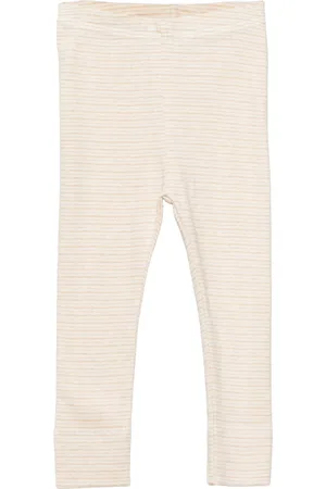 Copenhagen Colors Striped Leggings Beige