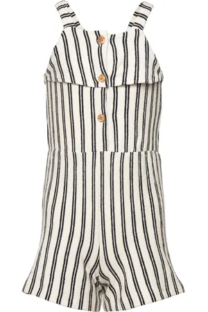 MANGO Striped Jumpsuit Patterned