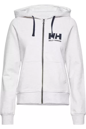 Helly Hansen Kvinder Hoodies - W Hh Logo Full Zip Hoodie White