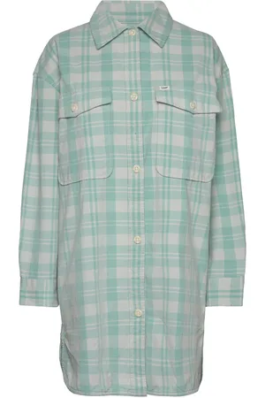 Lee Elongated Overshirt Blue