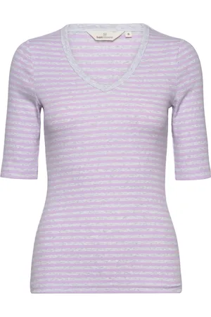 Basicapparel Ludmilla Ss Tee Gots Purple