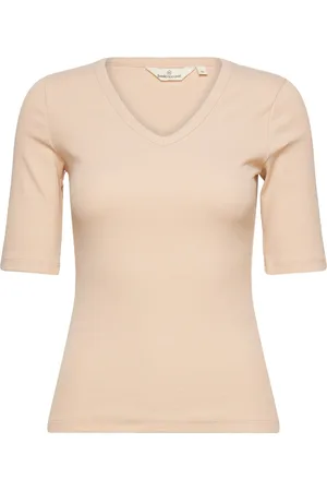Basicapparel Ludmilla Ss Tee Gots Beige