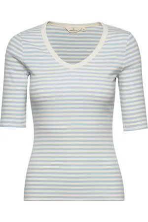 Basicapparel Ludmilla Ss Tee Gots Blue