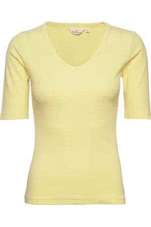Basicapparel Ludmilla Ss Tee Gots Yellow