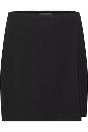 RESIDUS Kvinder Mininederdele - Mini Wrap Skirt Black