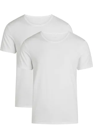 URBAN QUEST 2-Pack Men Bamboo S/S Undershirt White