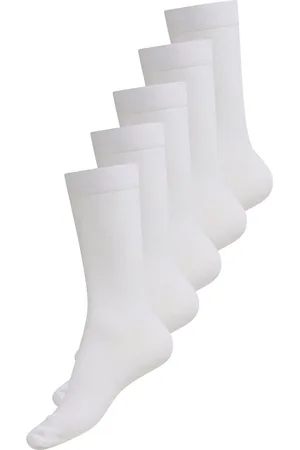 URBAN QUEST 5-Pack Men Bamboo Basic Socks White