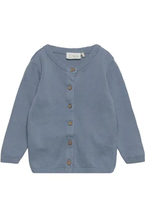 FIXONI Knitted Cardigan Blue
