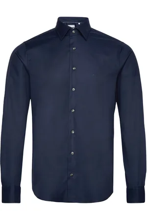 Michael Kors 2Ply Stretch Twill Slim Fit Shirt Navy