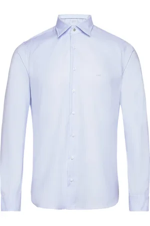Michael Kors 2Ply Stretch Twill Slim Fit Shirt Blue